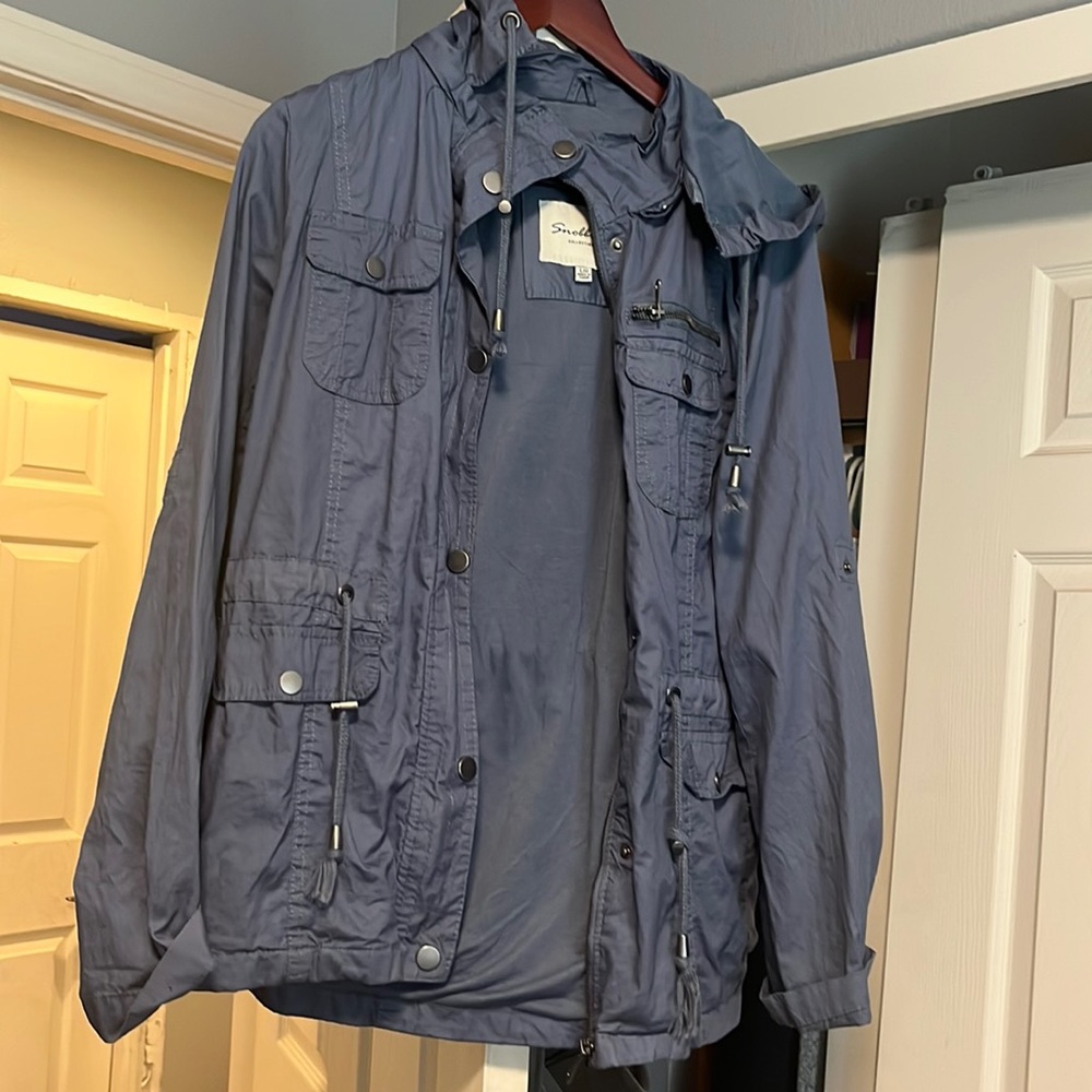 Cute blue jacket. Never worn. Size Large